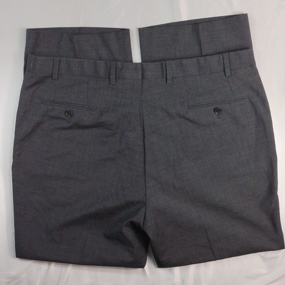 John Varvatos Wool Dark Gray Slacks - Picture 7 of 12